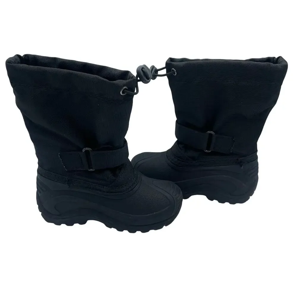 Kamik Waterproof Insulated Wesley Snow Boot Black Unisex Toddler 9